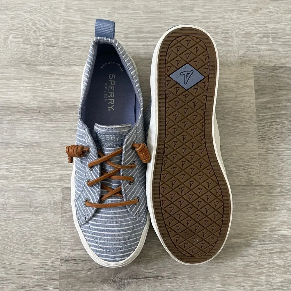 SOLD Sperry Women's Crest Vibe LightSkyBlue Stripe. - Picture 3 of 5